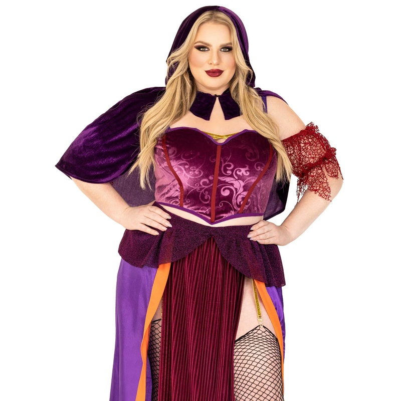 Womens Plus Size Black Magic Babe Costume