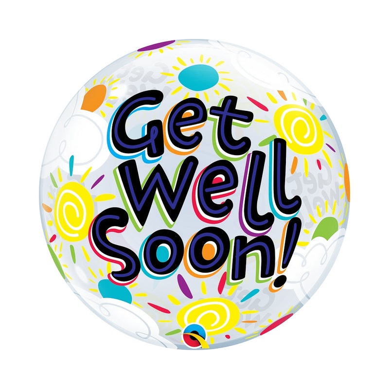 22" SINGLE BUBBLE GET WELL SOON SUNNY DAY
