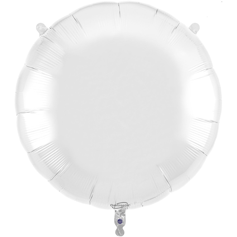 36" WHITE ROUND FOIL