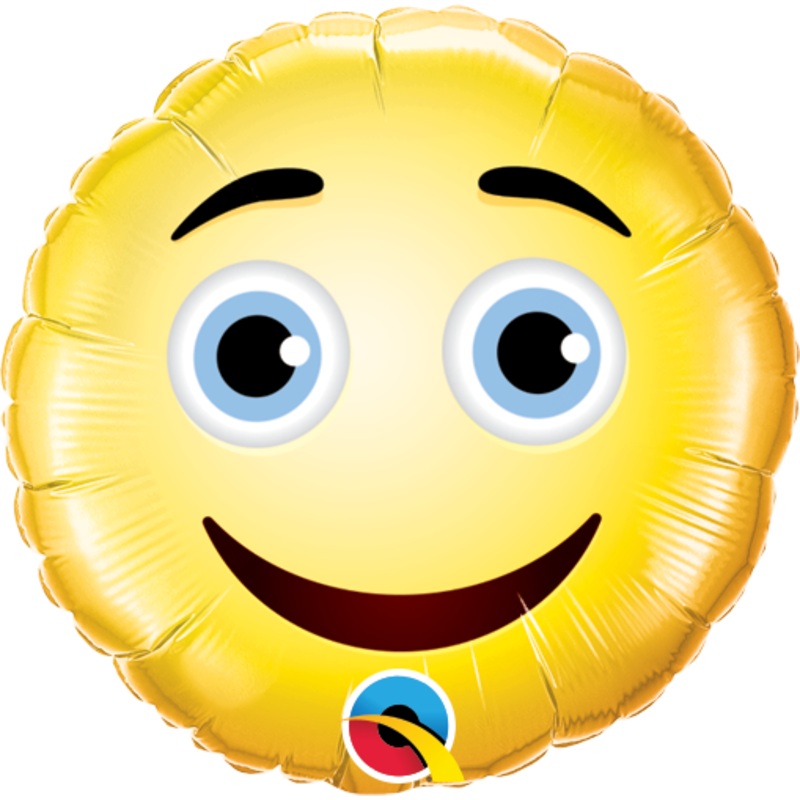 9" ROUND SMILE FACE FOIL