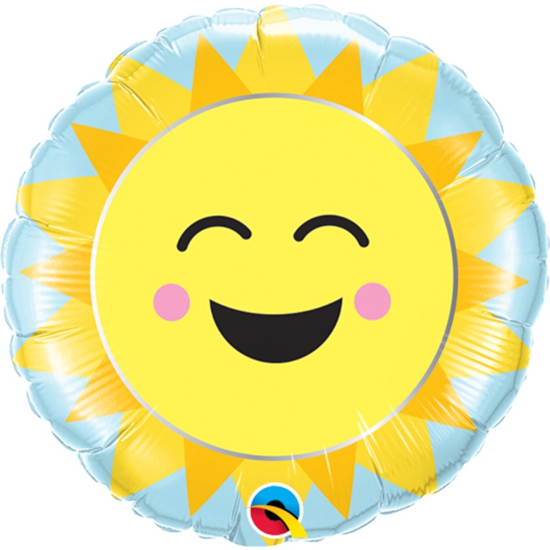 9" ROUND SUNSHINE RAINBOW FOIL
