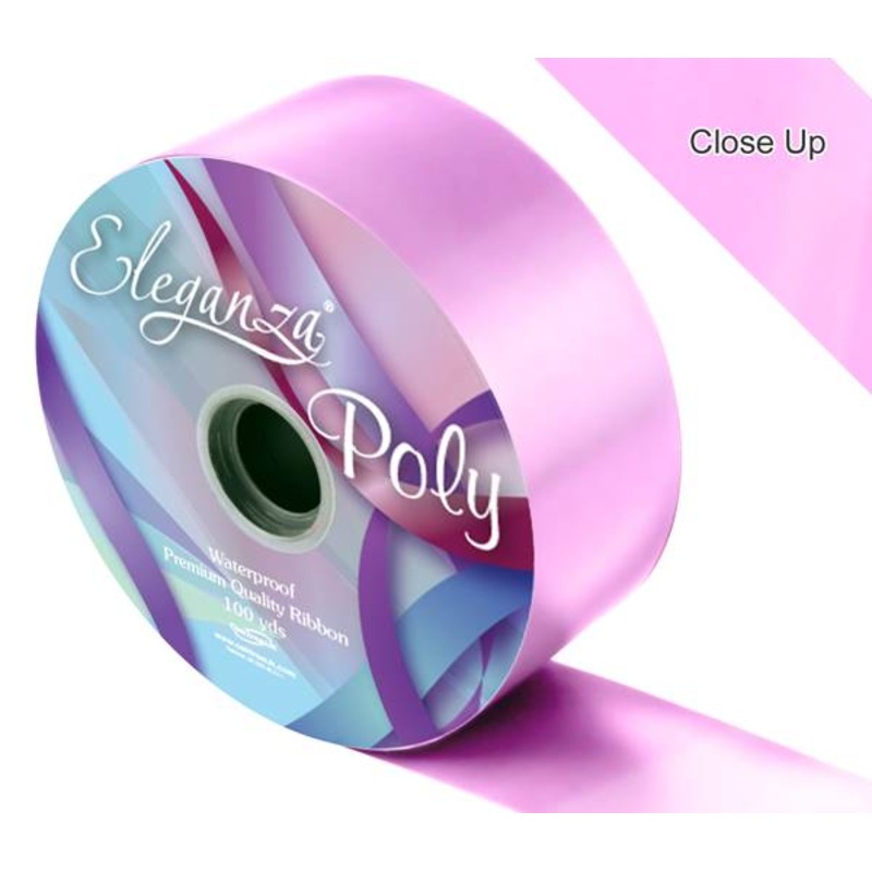 RIBBON: 50mm ELEGANZA POLY RIBBON CLASSIC PINK (50MM X 91M)