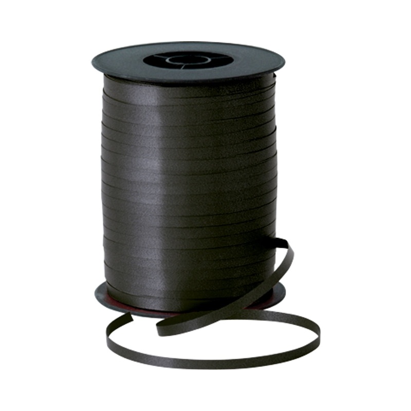 RIBBON: 5mm CURLING RIBBON BLACK (5MM X 500M)