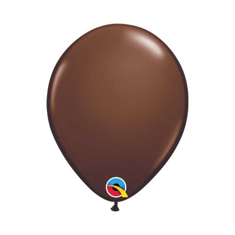 5" QUALATEX SOLID CHOCOLATE BROWN LATEX (100 PER BAG)