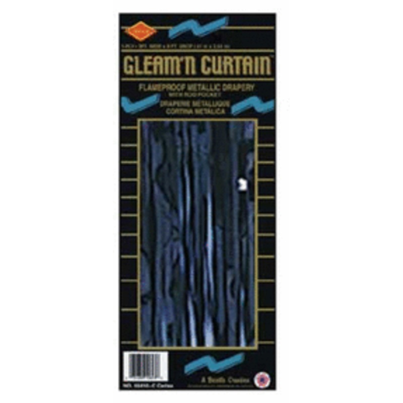 8'3' Foil Curtain Black