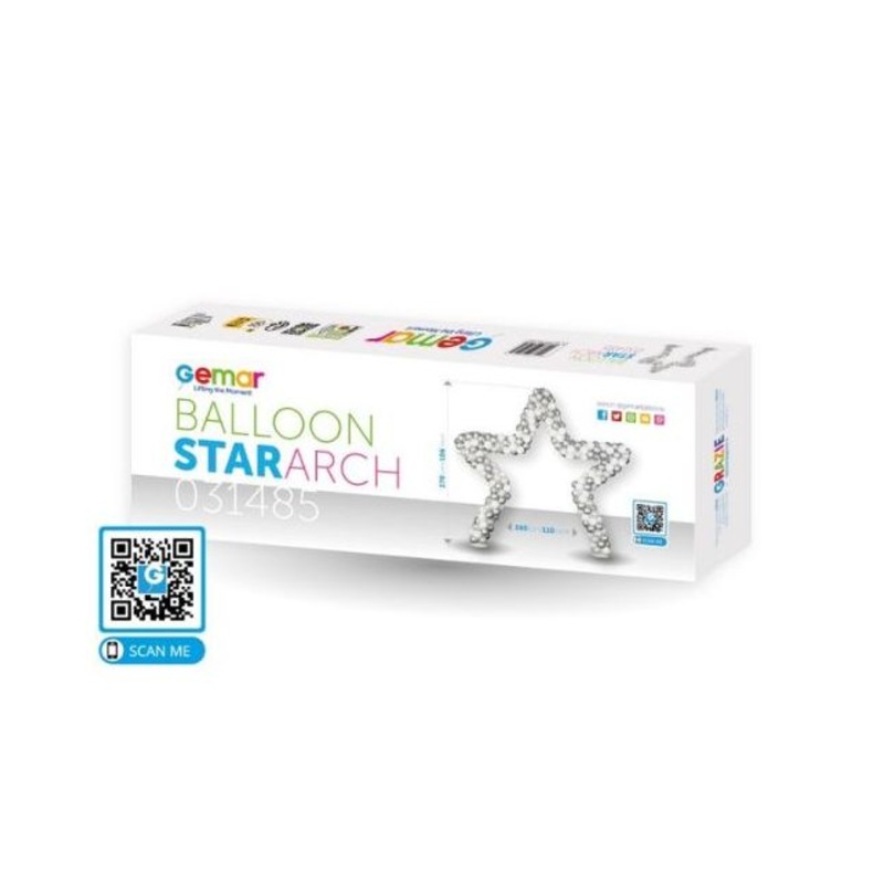 BALLOON ARCH STAR LARGE DIY (WITHOUT BALLOONS)