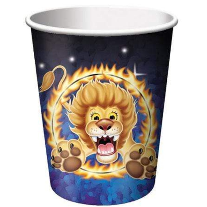 Big Top Circus Birthday 9oz Cups (8 count)