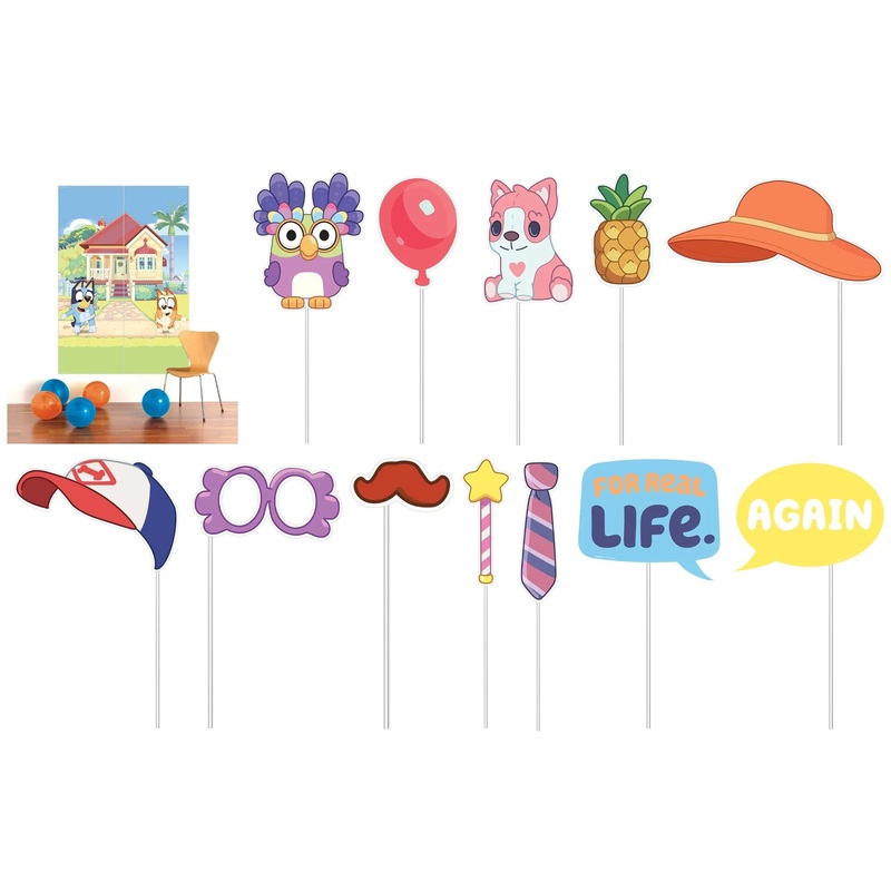 Bluey Backdrop with Props Kit