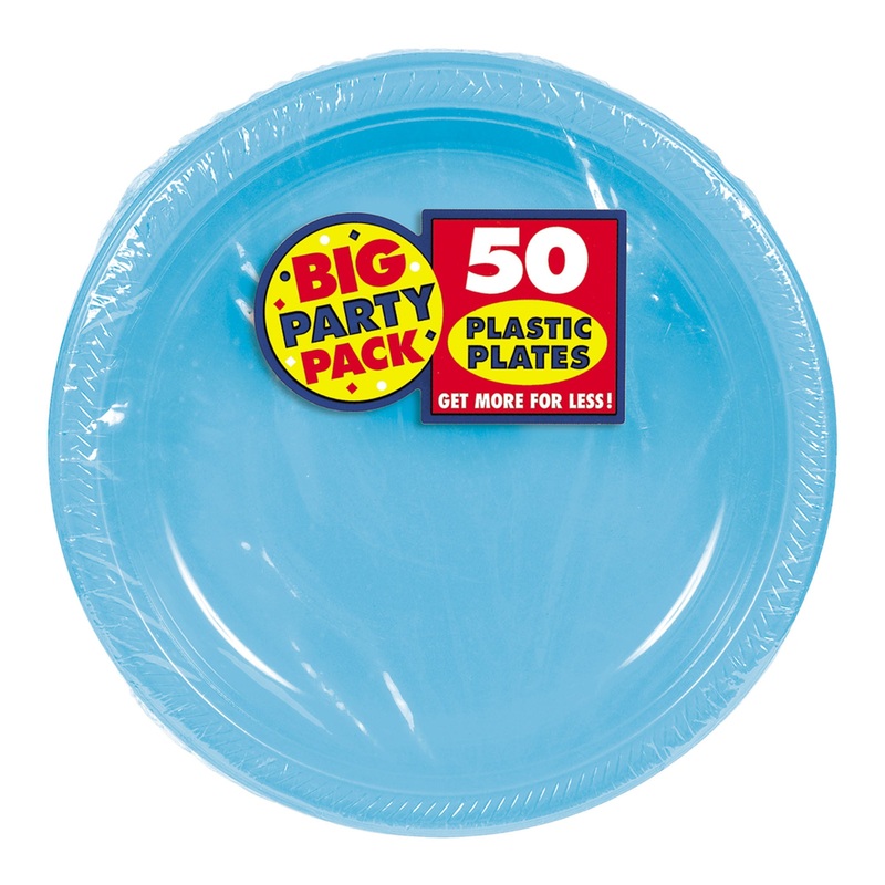 Caribbean Big Party Pack Plastic Plates 7 (50 count)