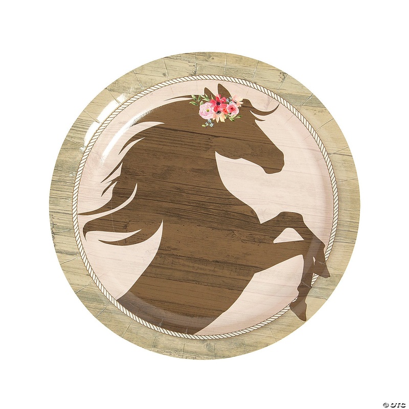 Horse Party Paper Dinner Plates 9 (8 count)