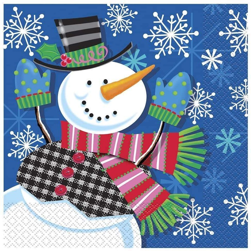 Jolly Snowman Napkins 6.5 (16 count)