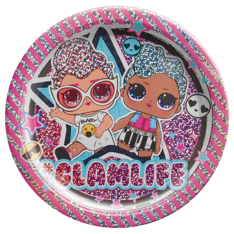 LOL Surprise, Together 4 Eva! Round Plates 7 (8 count)