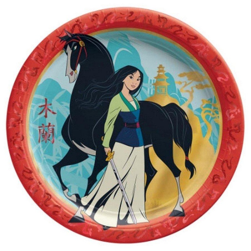 Mulan 9in Plates 9 (8 count)