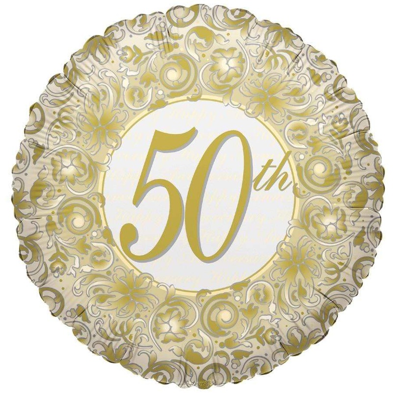 18" 50th Anniversary 50 Balloon