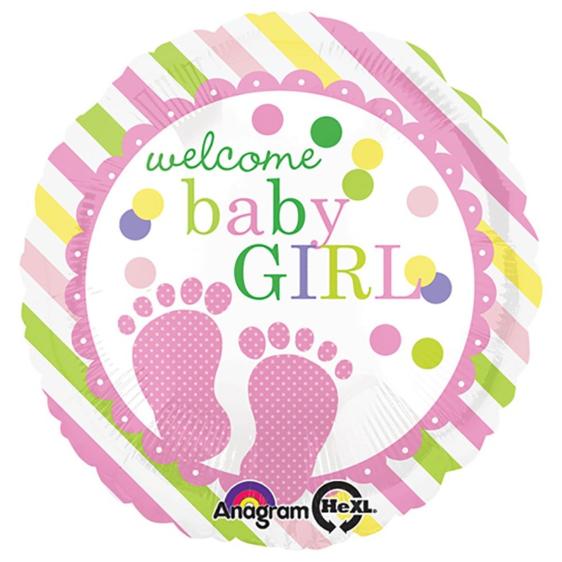 Baby Feet Girl 18 Balloon