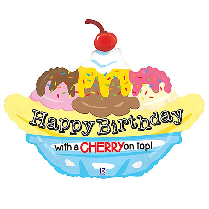 Banana Split Birthday 29 Balloon