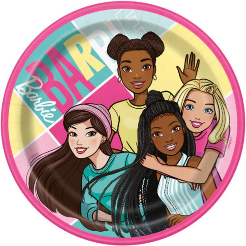 Barbie Paper Plates 7 (8 count)