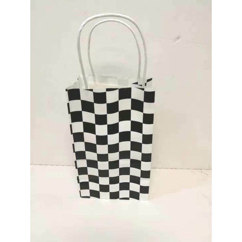 Chk B&W Small Kraft Bags