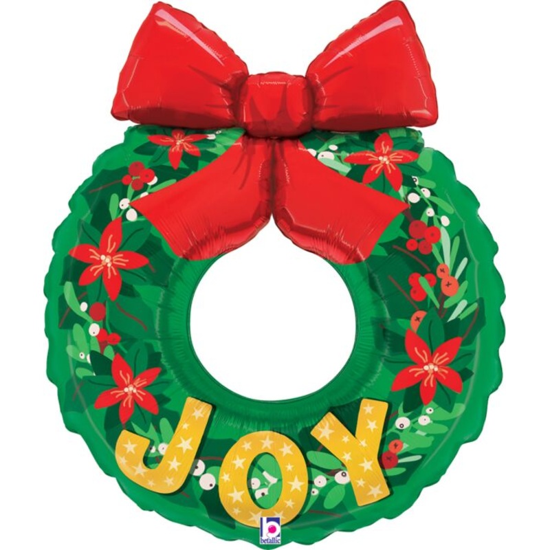 Christmas Joy Wreath 36 Balloon