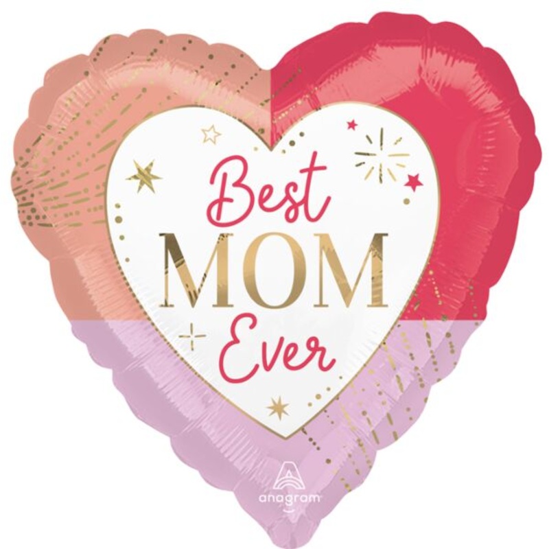 Colorful Best Mom Ever 18 Balloon