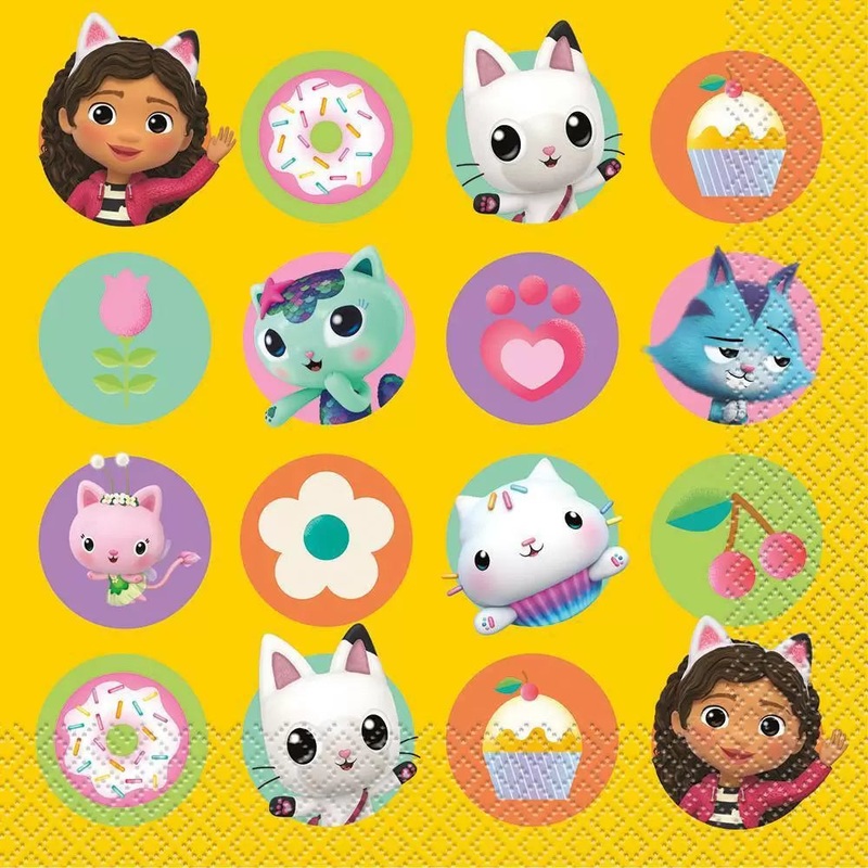 Gabby's Dollhouse Lunch Napkins (16 count)