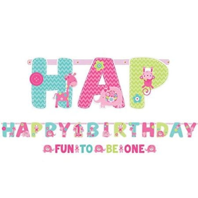 Happy Birthday Fun to be One Banner