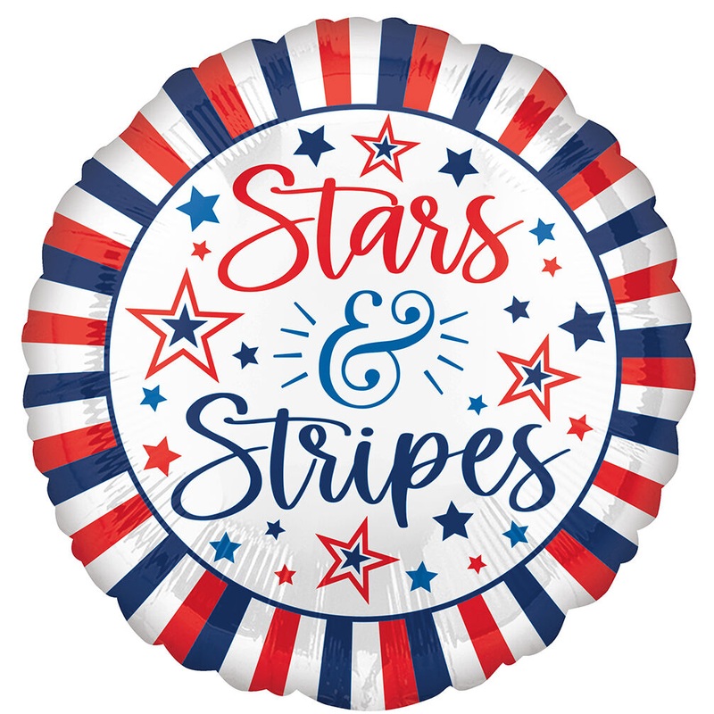 Hooray Stars and Stripes 17" Balloon