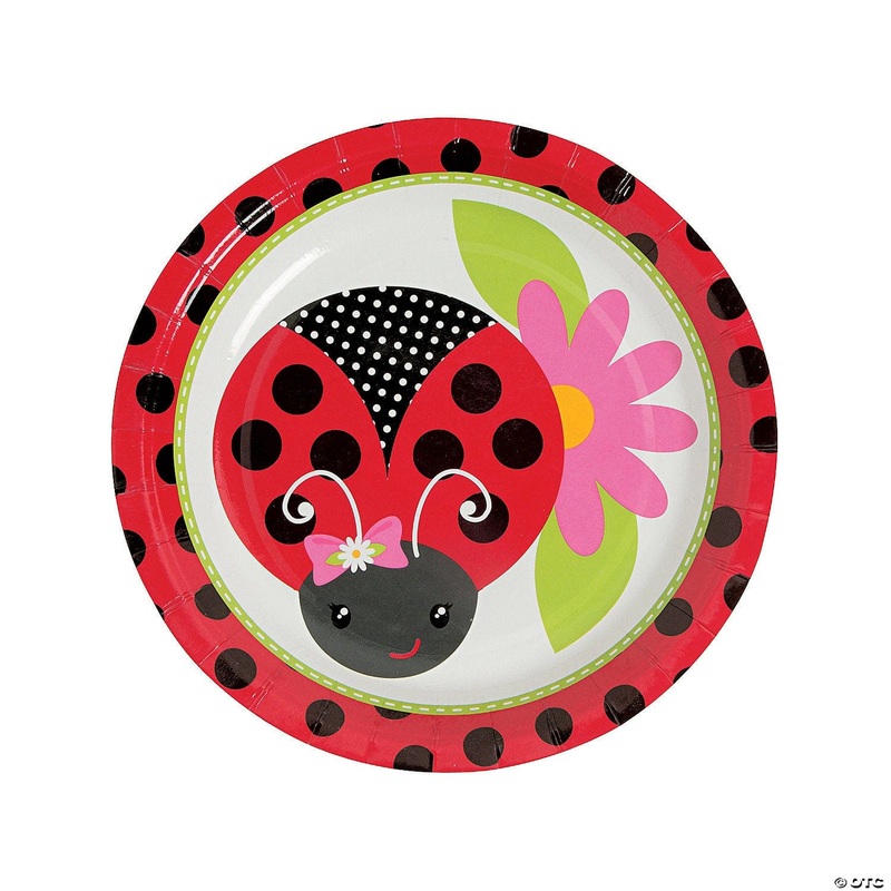 Little Ladybug Paper Dessert Plates 7 (8 count)