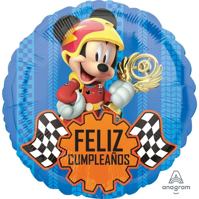Mickey Roadster Feliz Cumpleaos 17 Balloon