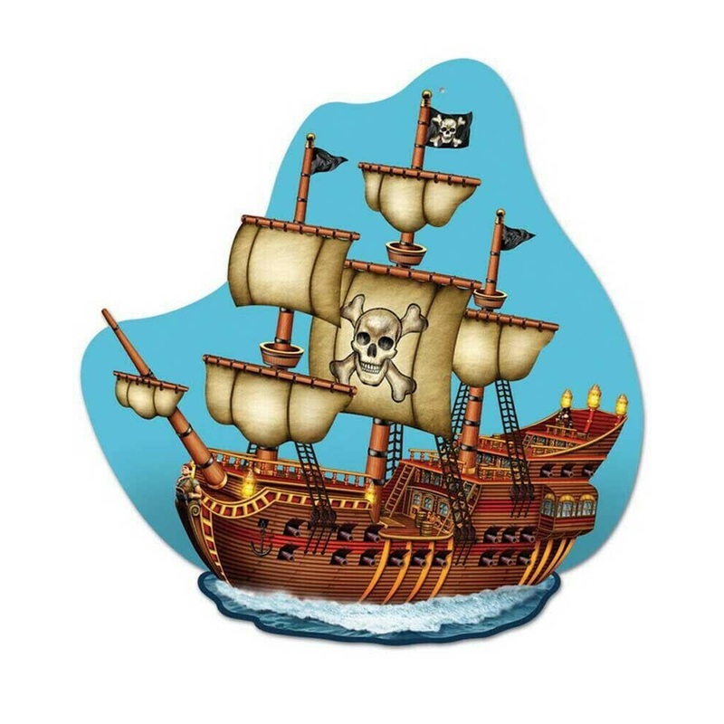 Pirate Ship Wall Plaque