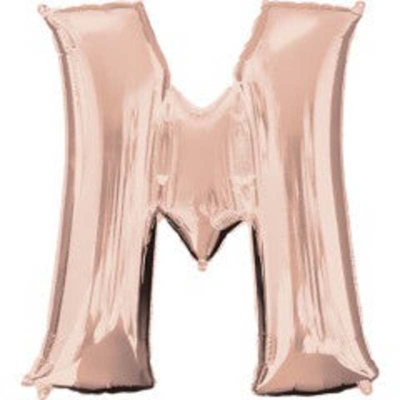 Rose Gold Letter M 34 Balloon