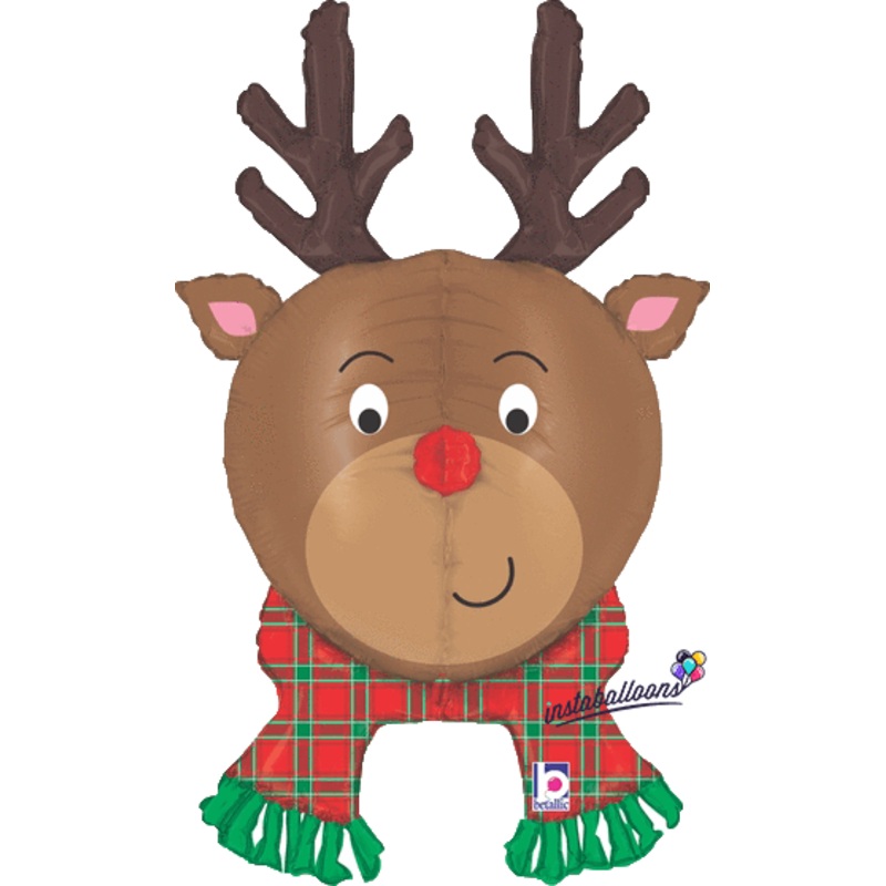 Rudolph The Red Nosed Reindeer 3D 35" Jumbo Balloon