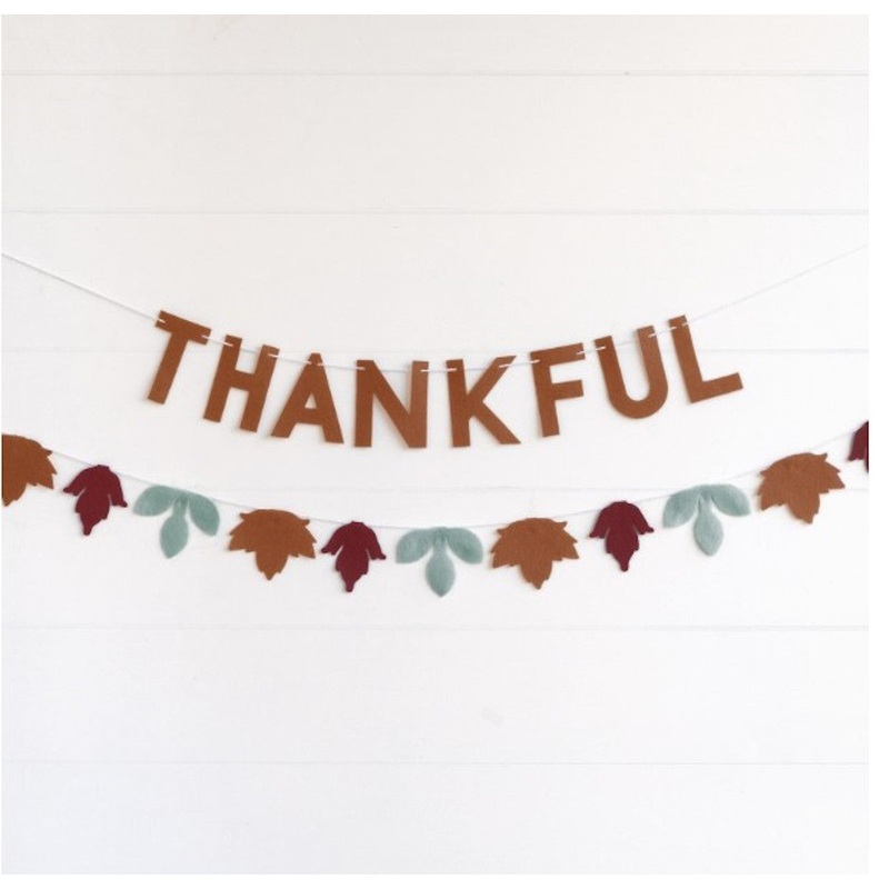 Thankful Leaf Felt Garland