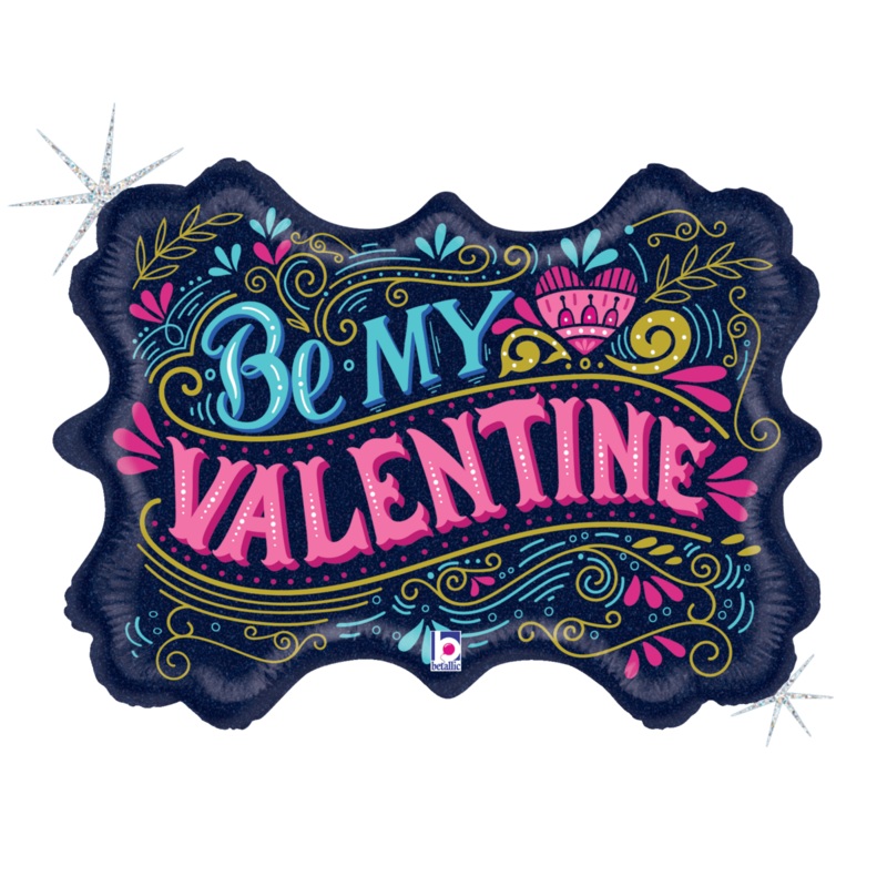 Vintage Be My Valentine 34 Balloon