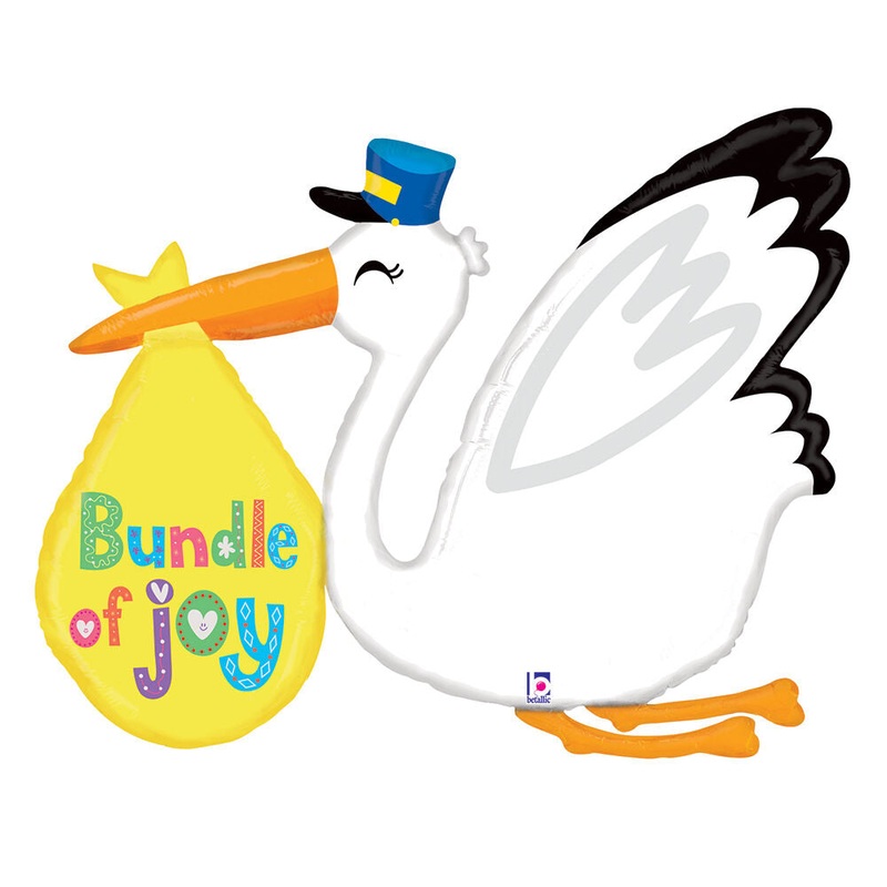 Baby Bundle Stork 43" Balloon