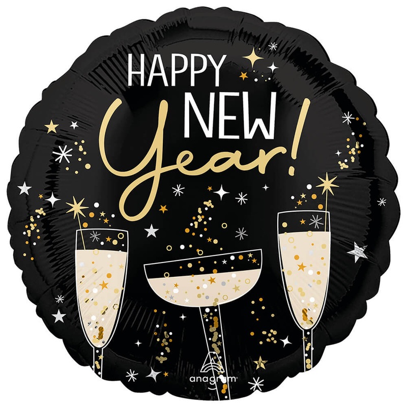 Bubbly Happy New Year 17 Balloon