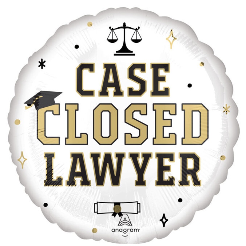 Case Closed Lawyer Graduation 17" Balloon