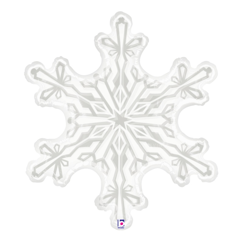Clear Snowflake 38 Balloon