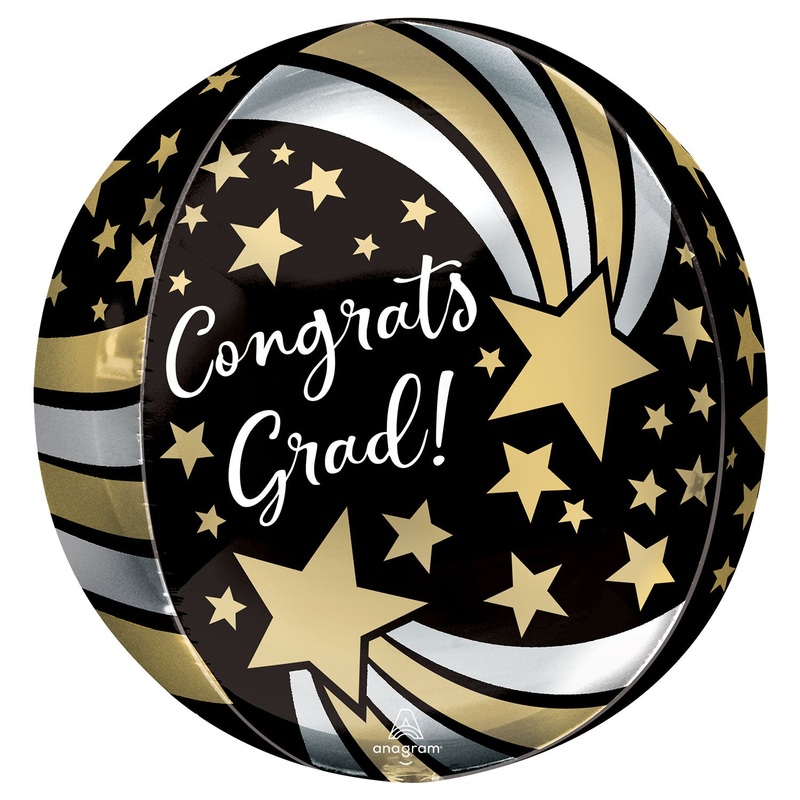 Congrats Grad Shooting Stars Orbz 16 Balloon