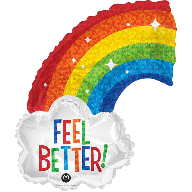 Feel Better Rainbow 36" Balloon