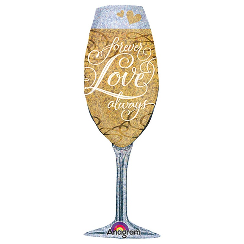 Forever Love Champagne 38 Balloon