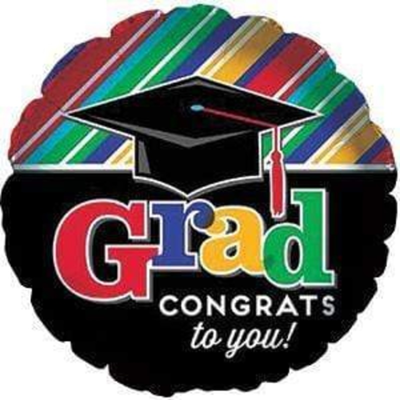 Grad Congrats to You! Cap 17 Balloon
