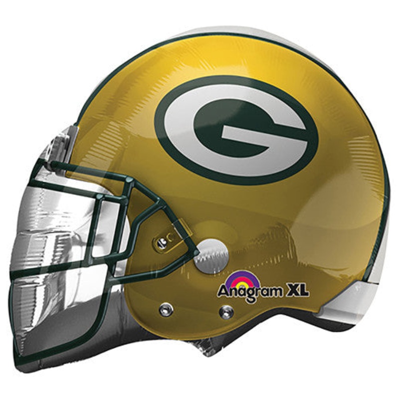 Green Bay Packers Football Helmet 21 Balloon