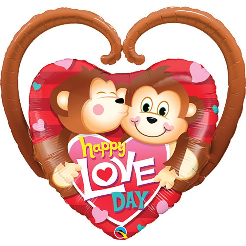 Happy Love Day Monkeys 39 Balloon