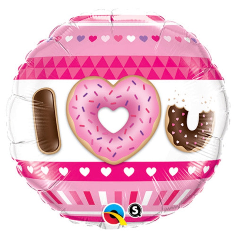 I (heart) U Donuts 18 Balloon