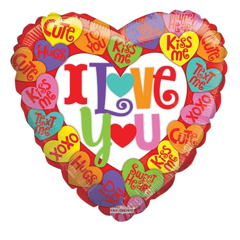 I Love You Little Messages 18 Gellibean Balloon
