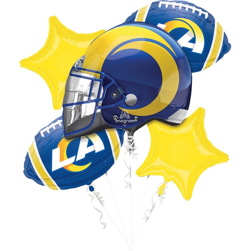 LA Rams NFL Football Balloon Bouquet
