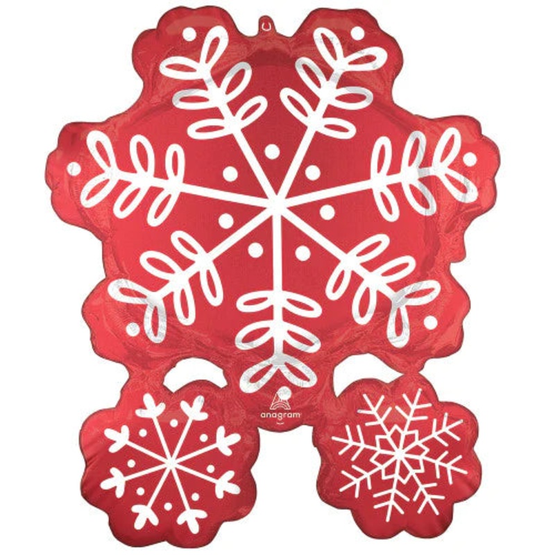 Nordic Satin Snowflakes 31 Balloon