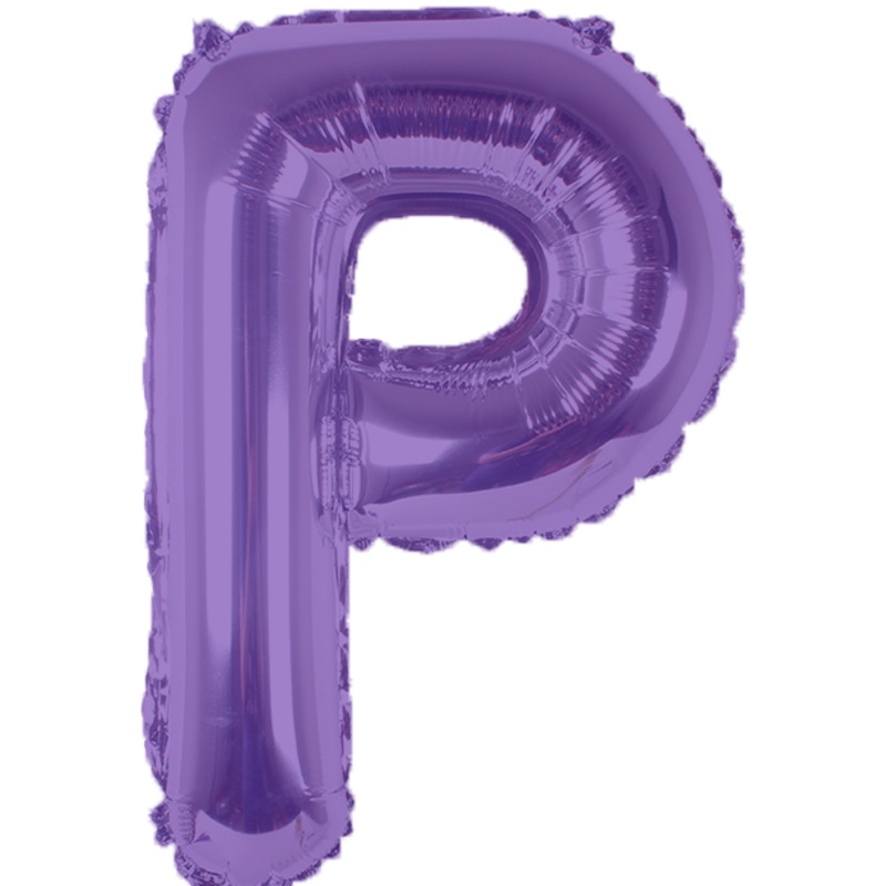 Purple Letter P 16 Balloon