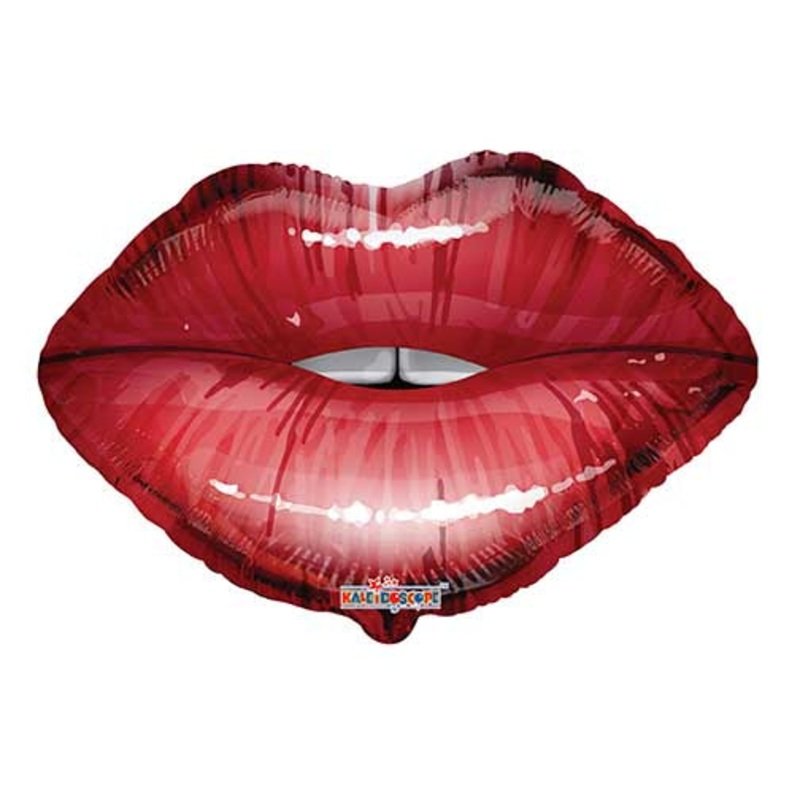Red Lips 18 Balloon